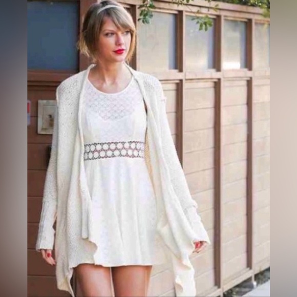 Free People Shark Bite Cardigan Sweater Size S - Picture 4 of 9